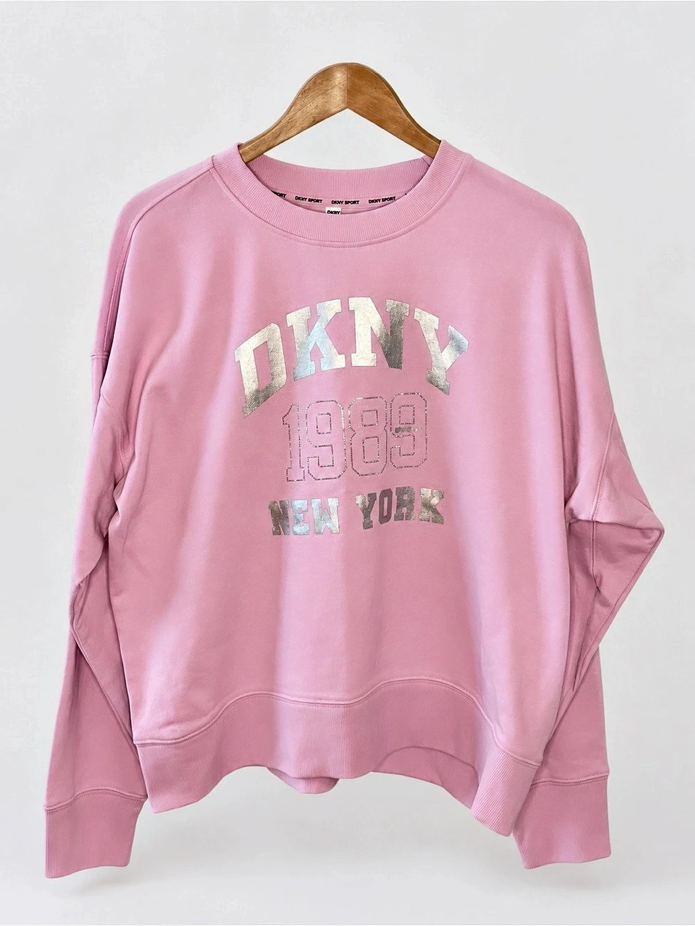 DKNY Sport Graphic Sweatshirt in Pink Like New